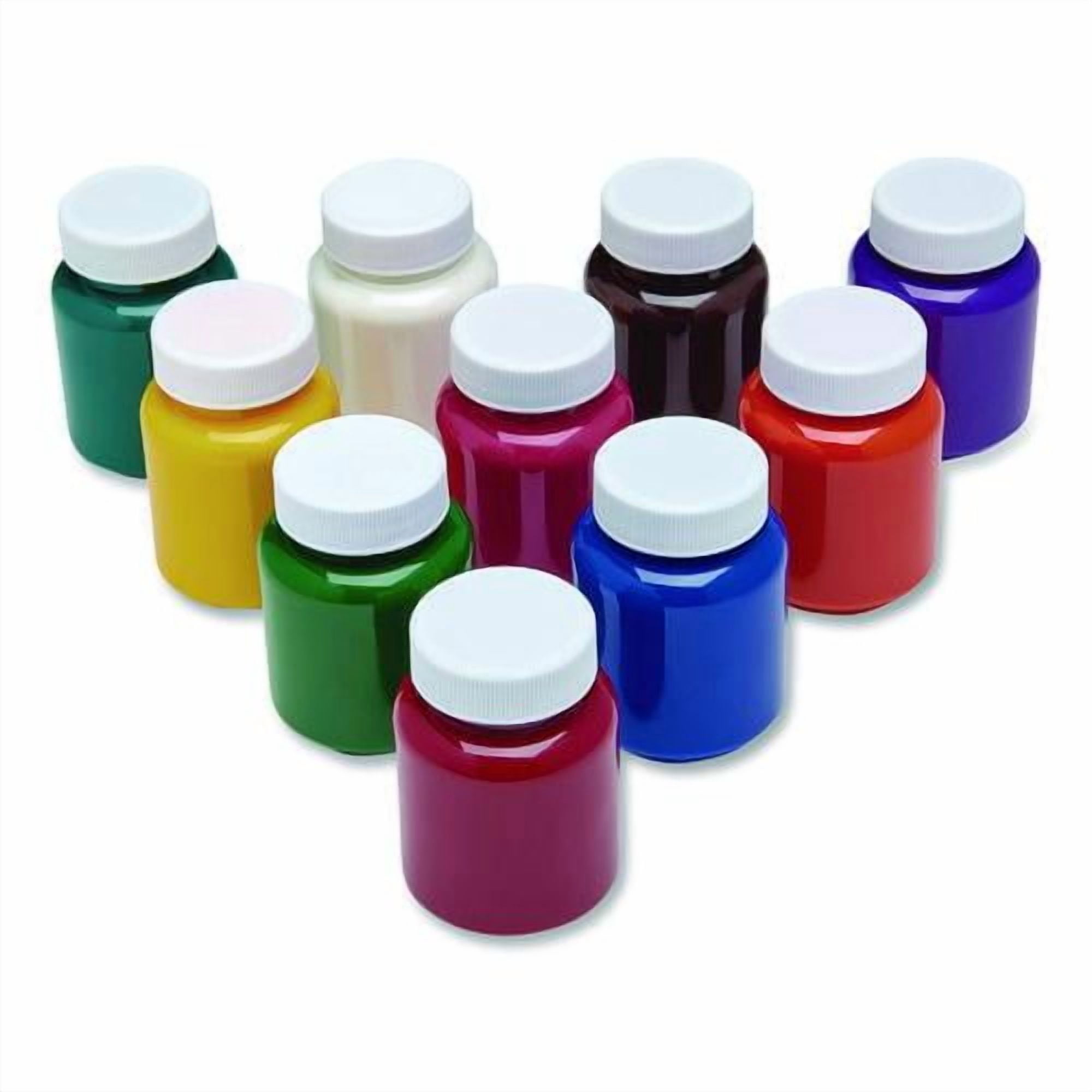 Washable Project Paints, 10 Assorted Colors, 2 oz Bottles, 10/Pack | Bundle of 2