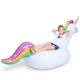 thumbnail image 3 of Flotador inflable con forma de unicornio Jasonwell Big para niños y adultos, 3 of 6