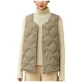 thumbnail image 2 of Wowcloth Women's Lightweight Down Vest, Short Length Warm Insulated for Outdoor and Daily Wear, 2 of 6