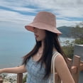 thumbnail image 5 of Sombrero de pescador de doble cara con circunferencia de 56-58 cm, sombrero de pescador para mujer, sombrero de pescador que cubre la cara, protector solar, sombrilla, sombrero de lavabo, 5 of 5