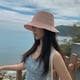 thumbnail image 5 of Sombrero de pescador de doble cara con circunferencia de 56-58 cm, sombrero de pescador para mujer, sombrero de pescador que cubre la cara, protector solar, sombrilla, sombrero de lavabo, 5 of 5