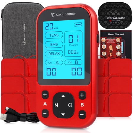 NEOCARBON TENS Muscle Stimulator Pro for Back Pain Relief, S - TENS Unit by Neocarbon for Pain Relief