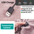 thumbnail image 3 of Manta eléctrica con carga USB para el sofá, manta de calefacción de franela con calefacción, 5V, 3 niveles de Control, invierno, nueva, 3 of 4