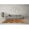 thumbnail image 3 of Ahgly Company Indoor Square Oriental Brown Traditional Area Rugs, 5' Square, 3 of 4