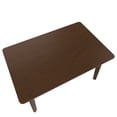 thumbnail image 7 of GZXS Rustic Kitchen Table, 47" Rectangle Dining Table with Solid Wood Legs, 330lbs Load Capacity, Multipurpose Computer Desk & Dinner Table for Home Office (Walnut), 7 of 7
