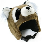 crazeeHeads Benny the Bandit Raccoon Plush Helmet Cover