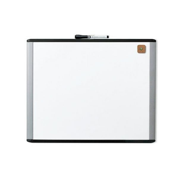MOD Dry Erase Board, 20 x 16 Inches, Black and Grey Frame