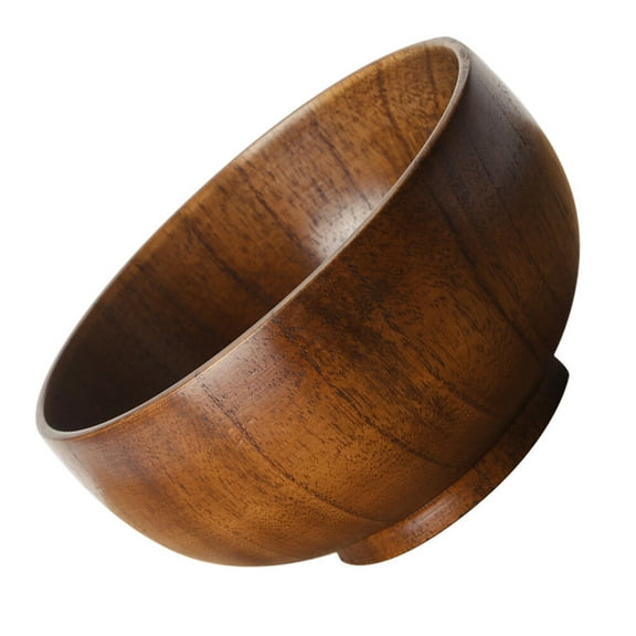 Wooden Serving Bowl Soup Bowl Rice Bowl Oatmeal Bowl Bowl Cereal Bowls Shaving Bowl Seasoning Bowl Wood Snack Bowl Key Storage Bowl for Sauce Salad