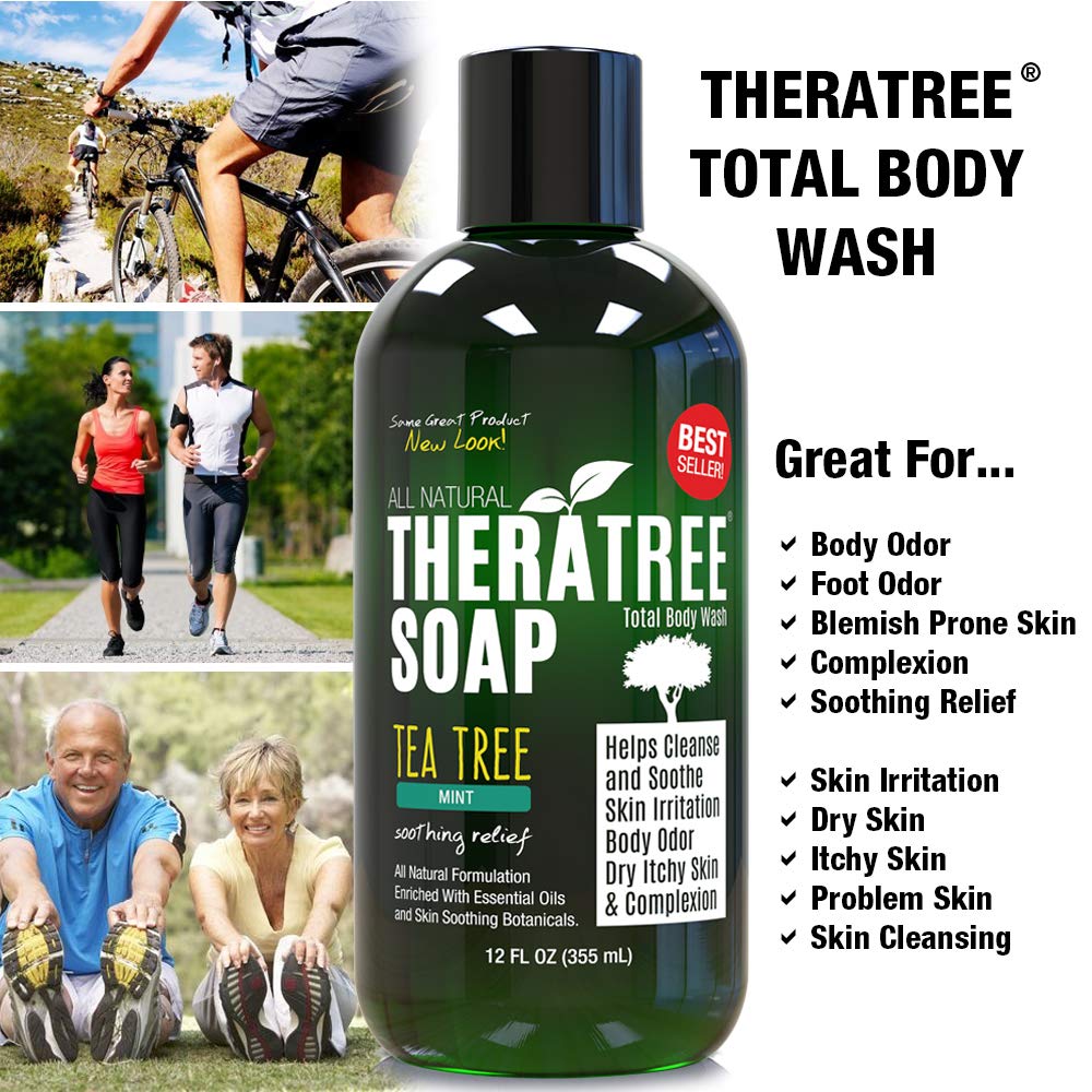 Oleavine TheraTree Tea Tree Oil Soap with Neem Oil - 12oz - Helps Skin Irritation, Body Odor, & Helps Restore Healthy Complexion for Body and Face TheraTree - image 2 of 5