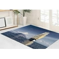thumbnail image 3 of Machine Washable Rug, Living Room Rug, Home Decor Rug, Gift For Her, Sailing Ship Rugs, Coastal Rug, Landscape Rugs, Printed Rug, Large Rug, 2.6'x4' - 80x120 cm, 3 of 7