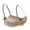 Beige, variant on Women's Wireless Push-Up Bra Soft Breathable Fabric Plunge Padded with Support and Lift,32DD