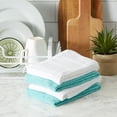 thumbnail image 3 of DII Assorted Aqua Basic Chef Terry Dishtowel (Set of 4), 3 of 4