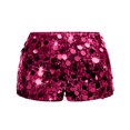 thumbnail image 6 of LWavelet Women's Low Rise Sequin Mini Shorts for Club & Costume Wear Hot Pink 2XL, 6 of 7