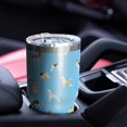 thumbnail image 4 of 30oz Kirky Hasky Dalmatian Tumblers Stainless Steel Tumbler with Lid and Straw,Vacuum Insulated Double Wall Travel Tumbler Cups Mug with Cleaning Brush for Coffee,Tea, 4 of 7