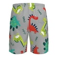 thumbnail image 6 of Disketp Men'S Swim Trunks Hawaiian Breathable Surf Beach Swimsuits Mesh Lining Beach Shorts With Pockets-Cute Dinosaur, 6 of 9