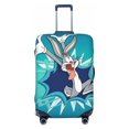 thumbnail image 1 of Funda de equipaje de viaje con dibujos animados de Bugs Bunny, bonita funda protectora elástica lavable para maletas, antiarañazos, elástica para vacaciones y negocios, 1 of 8