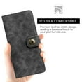 thumbnail image 4 of GSA Luxury Leather Lite Series Flip Wallet Case For Samsung Galaxy S9 - Black, 4 of 5