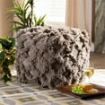 thumbnail image 4 of Baxton Studio Asuka Taupe Handwoven Cotton Fringe Pouf Ottoman, 4 of 6