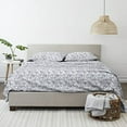 thumbnail image 4 of Linen Market 4 Piece Sheet Set Patterned, King, Coarse Paisley Navy, 4 of 5