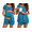Blue, variant on Women Maternity Nursing Set 2 PCS Postpartum Pajamas Breastfeeding Labor Delivery Pregnancy Pjs