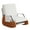 Corduroy-White, variant on Furniliving Rocking Chair, Upholstered Nursery Rocking Chair with Footrest, High Backrest, Thick Cushion Glider Rocker Accent Chair, Comfy Armchair for Living Room, Bedroom, Nursery, White