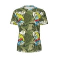 thumbnail image 5 of Wukai Surfing Dinosaur Print Men's Short-Sleeved Mesh T-Shirt,Quick-Dry Short Sleeve Workout T-Shirt-Medium, 5 of 8