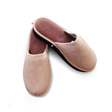 Conair FootVibes Men's Suede Massaging Slippers