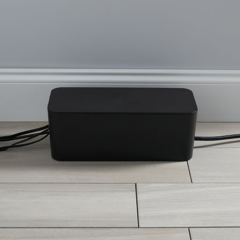 Simplify 2 Pack Plastic Wire / Cable Organizer Hidden Storage