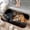 Tiger on a Log, variant on 1pc White Rabbit with Flowers Absorbent Non-Slip Bathroom Thickened Flannel Rug Decor,Soft,Quick Drying,Suitable For Indoor/outdoor Use,Bathrooms,Bedrooms,Kitchens,Terrace,Laundry Rooms,16"x24"