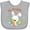 AC-Heather Grey, variant on Inktastic My 1st Easter Bunny with Eggs and Carrot Boys or Girls Baby Bib