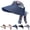 Blue, variant on Scarf Accent Visor– Integrated Scarf & Wide Brim Sun Hat, Adjustable Open Top, Foldable for Travel, Beach & Golf