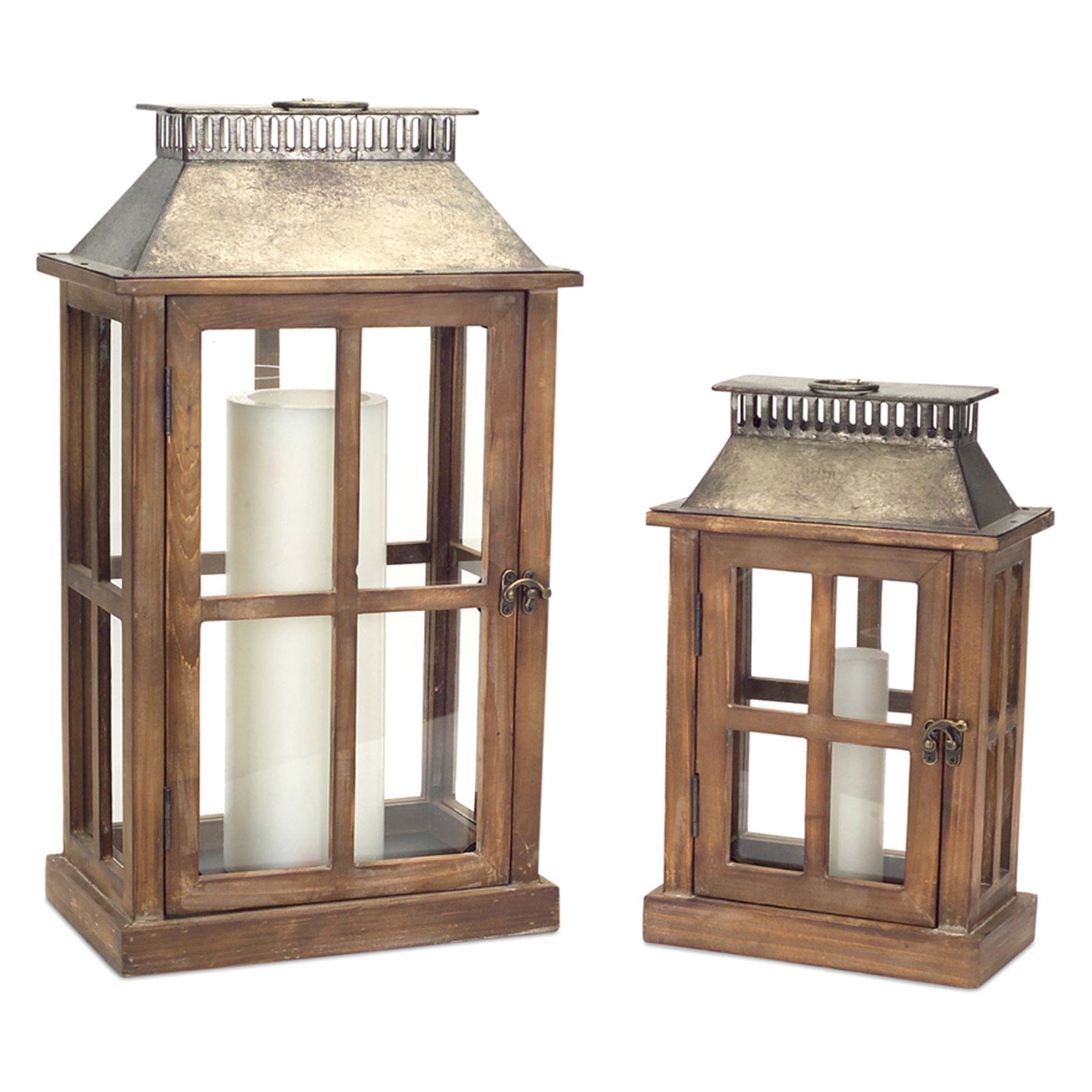 Melrose International Southwestern Lantern Set of 2