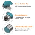 thumbnail image 4 of Uxcell Roundover Router Bit 1/2 Shank 7/8" Radius Carbide Tipped with Bearing Cyan, 1/2" x 1/4" 1, 4 of 5