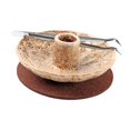 thumbnail image 4 of Soporte de incienso de cerámica, Base quemadora de incienso estable, suministros de bricolaje, adorno de quemador de salvia para centros de mesa de té Beige, 4 of 9