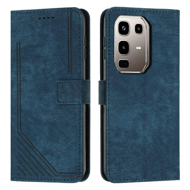Stand Case for Infinix Note 50 Pro+ 5G Imprinted Lines Leather Phone Cover -