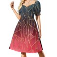 thumbnail image 2 of Vestido de manga corta Shattered Ombre 2, elegantes vestidos de fiesta para mujer , vestido de fiesta, vestido de playa, vestidos para mujer, vestido, 2 of 7
