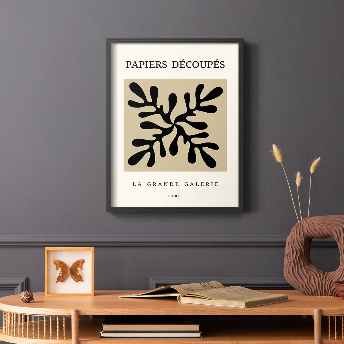 Matisse CCCXCIX in Black Solid Wood 8 x 10 Framed Print