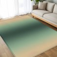 thumbnail image 4 of Deep Green Khaki Ombre 5x8 Area Rugs, Modern Abstract Art Gradient Non-Skid Rubber Backing Large Rectangle Rugs - Living Room Bedroom Home Office, Indoor Floor Mat Carpets Washable Rug, 4 of 9