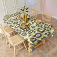 thumbnail image 5 of Yellow Leopard Print Pattern Rectangle Tablecloth 60"x102",Waterproof Polyester Rectangle Table Cloth, Wipeable Spillproof Polyester Tablecloth for Dining, Camping, Indoor and Outdoor, 5 of 6