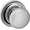Chrome, variant on Baldwin 5000.Pass 5000 Passage Door Knob Set - Brass