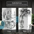 thumbnail image 2 of Oriental Furniture 6 ft. Tall Alice in Wonderland Canvas Screen - 3 Panel, 2 of 7