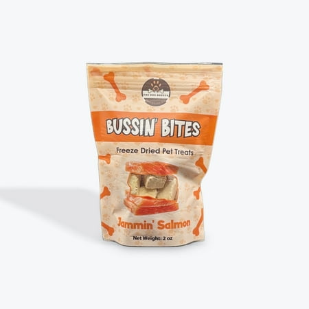 The Dog Bodega Bussin Bites Jammin Salmon Freeze Dried Treats for Dogs & Cats 2 oz Bag