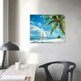 thumbnail image 4 of Sailing Boat at Sea Canvas Art, Unframed 20x16 Inch, Nautical Coastal Decor for Beach House, 4 of 6