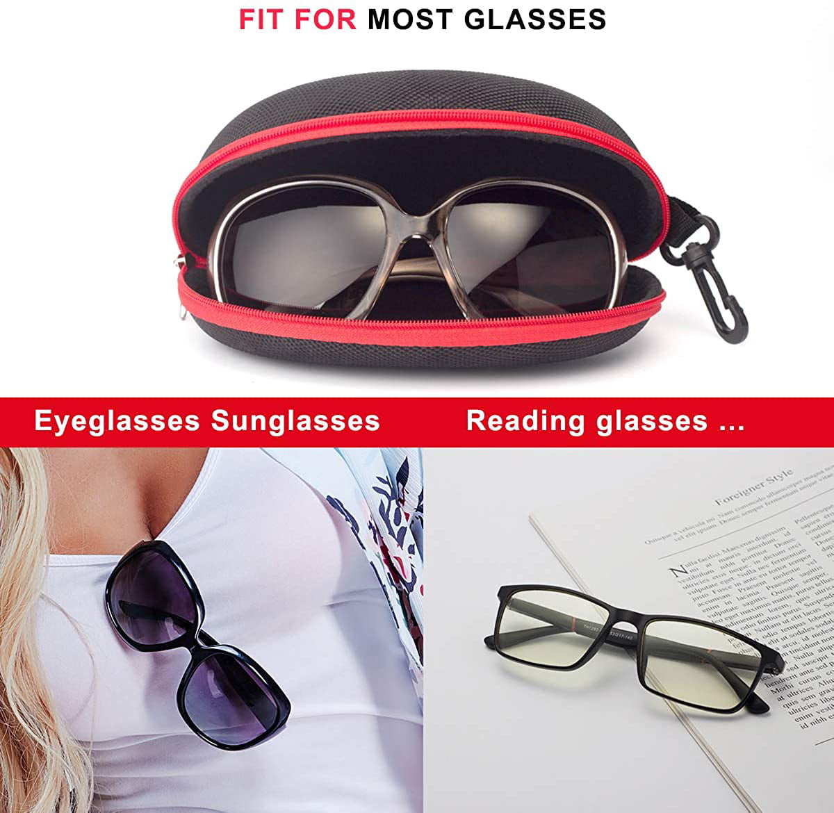 Wholesale Pressure-Resistant Glasses Case Leather Box Sunglasses Case  Eyeglasses Packing Box Accessories Mirror Cloth Eva Glasses Case