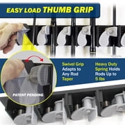 Rush Creek Creations Fishing Rod Wall Rack 6 Rod Capacity - Vertical Design