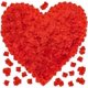 thumbnail image 1 of Pétalos de rosas rojas para una noche romántica - Juego de 3600 pétalos de rosas artificiales de seda falsa para el día de San Valentín - Ideal para noches románticas especiales, 1 of 5