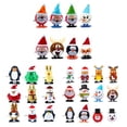 thumbnail image 2 of Toystoory Regalos de Navidad, cadena de Papá Noel, juguetes para saltar, resorte ligero para niños, Papá Noel Kits de decoración para fiestas 12 piezas, 2 of 5