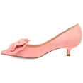 thumbnail image 3 of Journee Womens Orana Pointed Toe Kitten Heel Pumps, Widths Available, 3 of 10