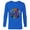 Royal, variant on Marvel Avengers A Logo - Long Sleeve T-Shirt for Men -Customized-Athletic Heather