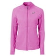 thumbnail image 2 of Women's Cutter & Buck  Pink Philadelphia Eagles Adapt Eco Knit Heather Recycled Full-Zip Jacket, 2 of 3